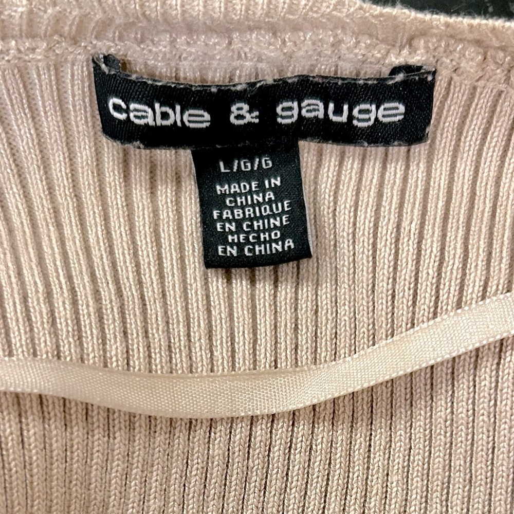 Cable & Gauge Long Ribbed Duster Cardigan - Picture 4 of 5